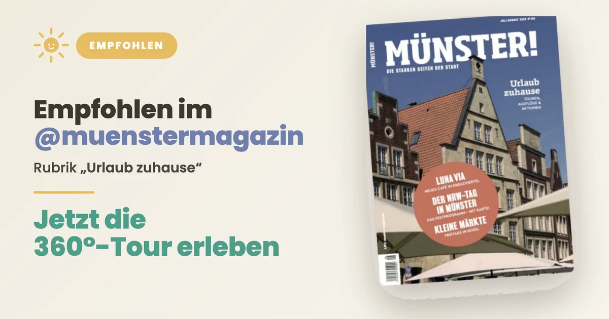 MÜNSTER! Magazin empfiehlt unseren 360°-Rundgang Suderwick