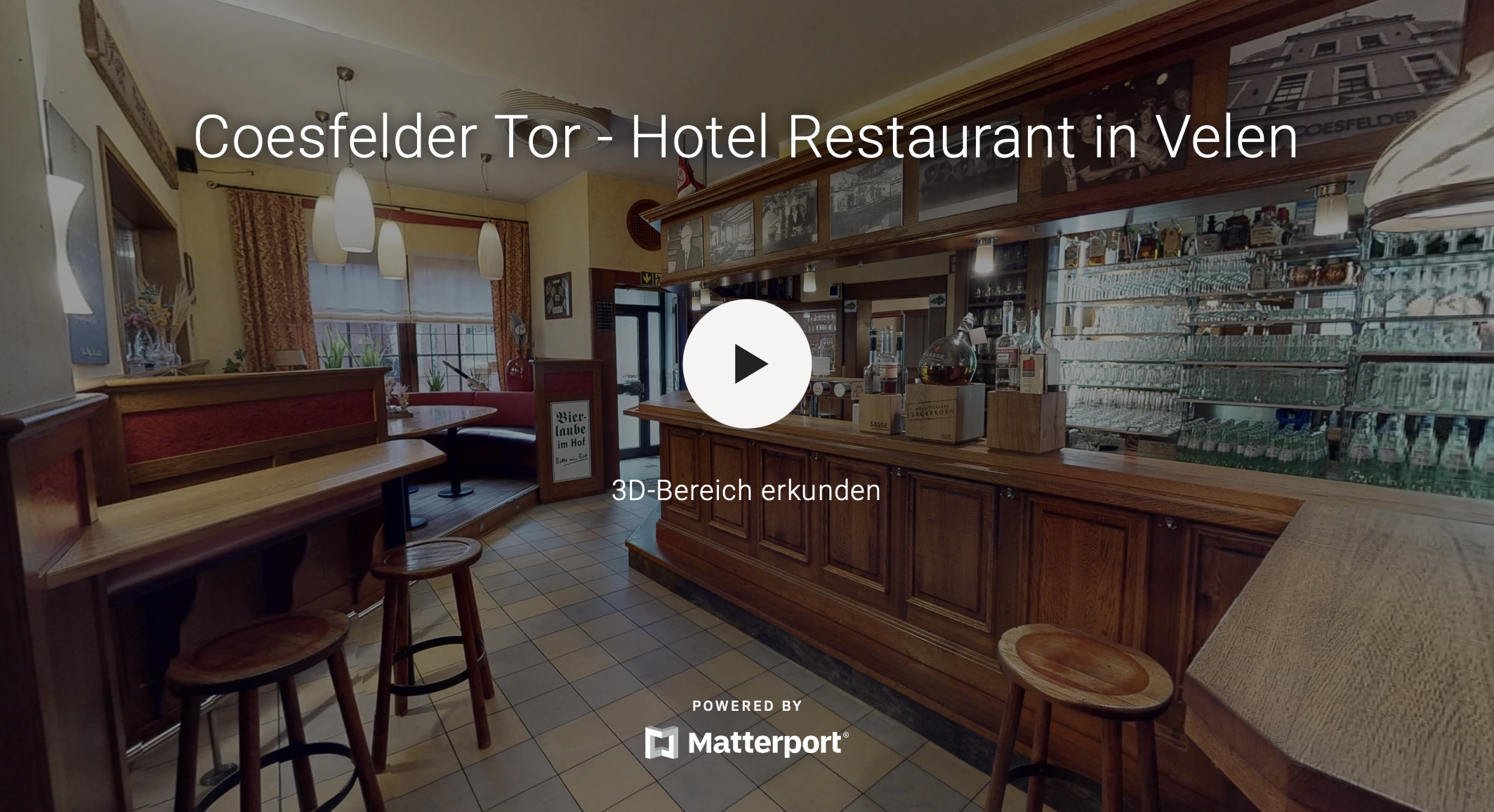 Gastronomie, Velen, Münsterland, virtuelle Tour, Unternehmensrundgang, Hotel, Münsterland, Biergarten