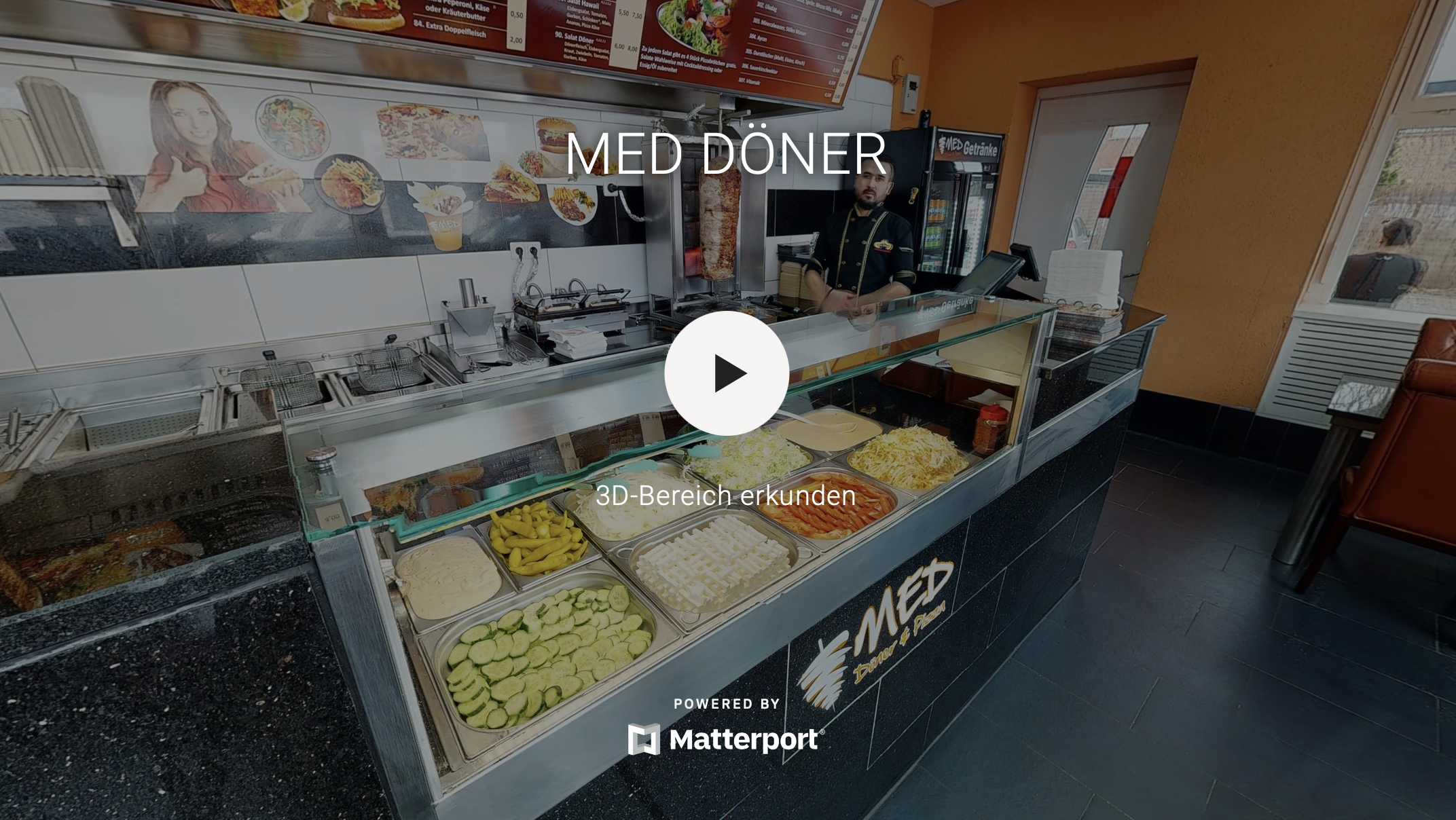 Döner und Pizza in Oeding bei MED Döner virtuelle Tour jetzt entdecken